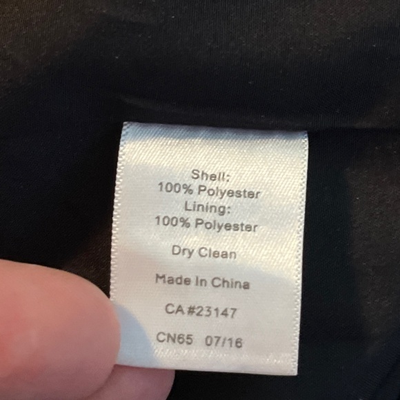 TALBOTS sz 16W Tank Dress Fit-N-Flair Black Blue Damask Texture Floral Twirl NEW - Picture 16 of 16